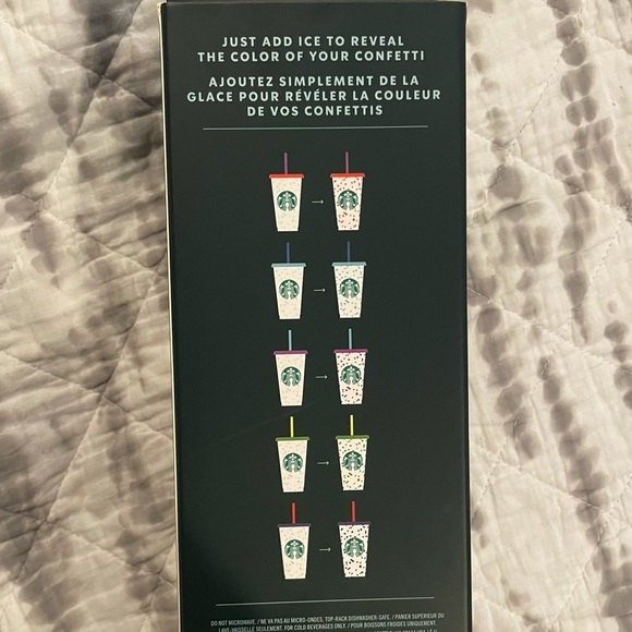 Starbucks Color Changing Confetti cold cups All 5 - Picture 8 of 8